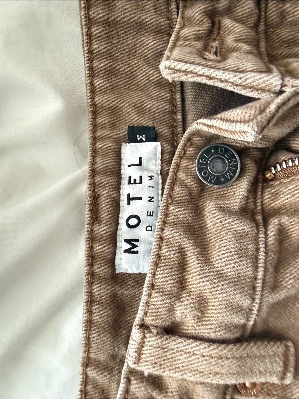 Motel Rocks Wide-Leg Jeans — Brown - Picture 3 of 4